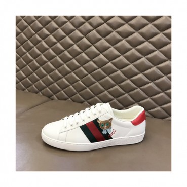 Gucci 2021 Men's Leather Sneakers,GUCS1527 - 구찌 2021 남성용 레더 스니커즈,Size(240
