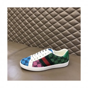 Gucci 2021 Men's Canvas Sneakers,GUCS1522 - 구찌 2021 남성용 캔버스 스니커즈,Size(240