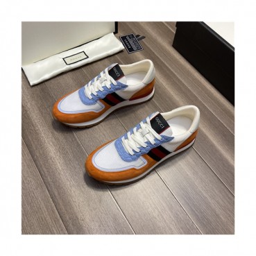 Gucci 2021 Men's Leather Sneakers,GUCS1478 - 구찌 2021 남성용 레더 스니커즈,Size(240