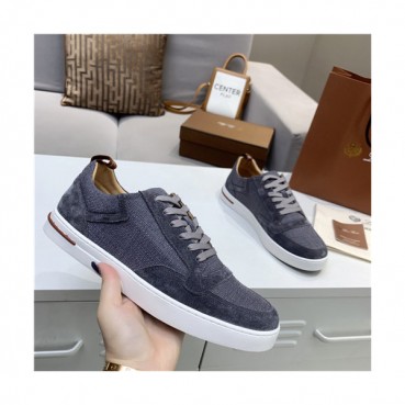 Loro Piana 2021 Men's Leather Sneakers,LOROS0063 - 로로피아나 2021 남성용 레더 스니커브,Size(240
