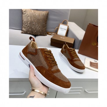 Loro Piana 2021 Men's Leather Sneakers,LOROS0062 - 로로피아나 2021 남성용 레더 스니커브,Size(240
