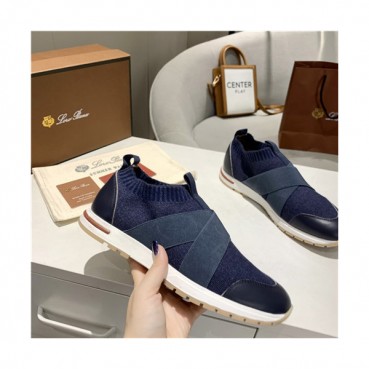 Loro Piana 2021 Men's Leather Sneakers,LOROS0059 - 로로피아나 2021 남성용 레더 스니커브,Size(240