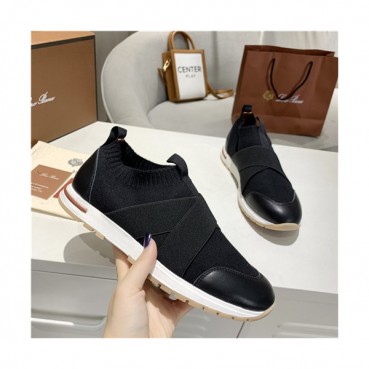 Loro Piana 2021 Men's Leather Sneakers,LOROS0057 - 로로피아나 2021 남성용 레더 스니커브,Size(240