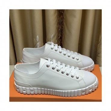 Hermes 2021 Men's Leather Sneakers,HERS0442 - 에르메스 2021 남성용 레더 스니커즈,Size(240
