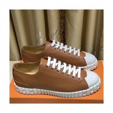 Hermes 2021 Men's Leather Sneakers,HERS0440 - 에르메스 2021 남성용 레더 스니커즈,Size(240