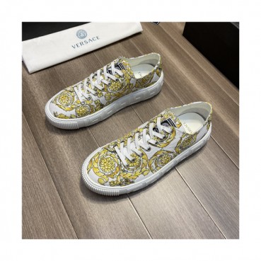 Versace 2021 Men's Canvas Sneakers,VERS0571 - 베르사체 2021 남성용 캔버스 스니커즈,Size(240