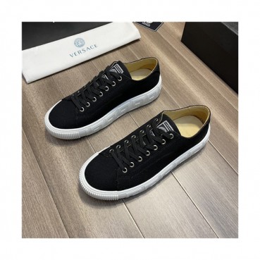 Versace 2021 Men's Canvas Sneakers,VERS0567 - 베르사체 2021 남성용 캔버스 스니커즈,Size(240