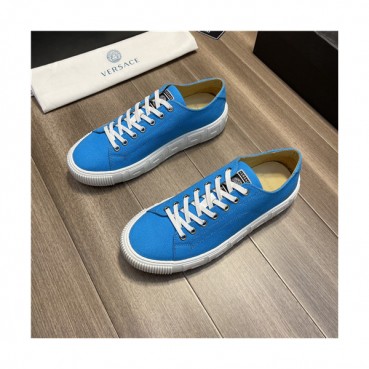 Versace 2021 Men's Canvas Sneakers,VERS0564 - 베르사체 2021 남성용 캔버스 스니커즈,Size(240
