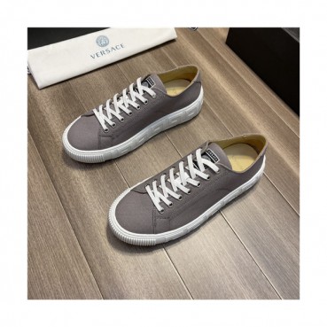 Versace 2021 Men's Canvas Sneakers,VERS0563 - 베르사체 2021 남성용 캔버스 스니커즈,Size(240