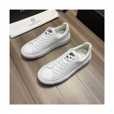 Versace 2021 Men's Leather Sneakers,VERS0561 - 베르사체 2021 남성용 레더 스니커즈,Size(240
