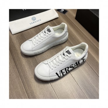 Versace 2021 Men's Leather Sneakers,VERS0559 - 베르사체 2021 남성용 레더 스니커즈,Size(240