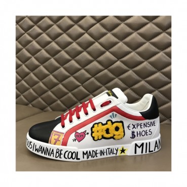 Dolce&Gabbana 2021 Men's Leatehr Sneakers,DGS0279 - 돌체앤가바나 2021 남성용 레더 스니커즈,Size(240