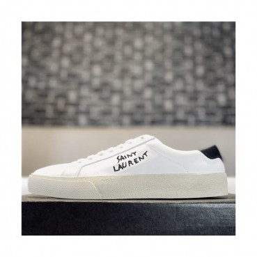 [매장판]Saint Laurent 2021 Men's Leather Sneakers,SLS0097 - 입생로랑 2021 남성용 레더 스니커즈,Size(240
