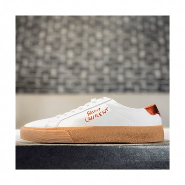 [매장판]Saint Laurent 2021 Men's Leather Sneakers,SLS0095 - 입생로랑 2021 남성용 레더 스니커즈,Size(240