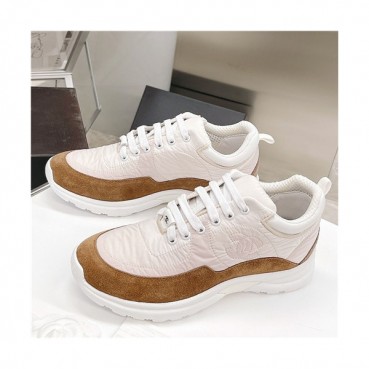 [올봄/여름 잇템]Chanel 2021 Women's Leather Sneakers,CHAS0595 - 샤넬 2021 여성용 레더 스니커즈,Size(225
