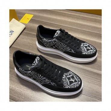 Louis Vuitton 2021 Men's Leathet Sneakers,LOUS1966 - 루이비통 2021 남성용 레더 스니커즈,Size(240