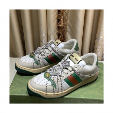 [매장판]Gucci 2021 Women's Leather Sneakers - 구찌 2021 여성용 레더 스니커즈,Size(225