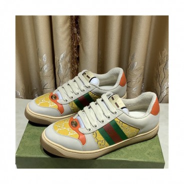 [매장판]Gucci 2021 Women's Leather Sneakers - 구찌 2021 여성용 레더 스니커즈,Size(225