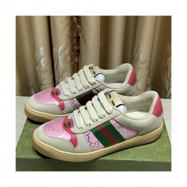 [매장판]Gucci 2021 Women's Leather Sneakers - 구찌 2021 여성용 레더 스니커즈,Size(225