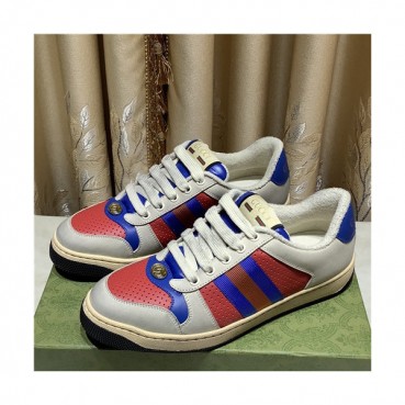 [매장판]Gucci 2021 Women's Leather Sneakers - 구찌 2021 여성용 레더 스니커즈,Size(225