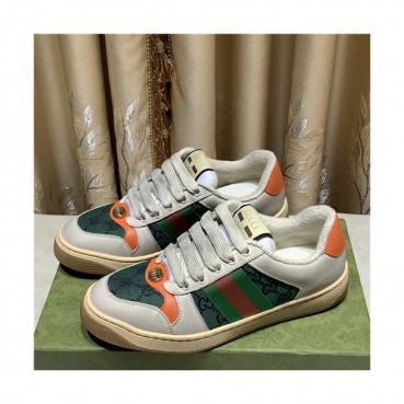 [매장판]Gucci 2021 Women's Leather Sneakers - 구찌 2021 여성용 레더 스니커즈,Size(225