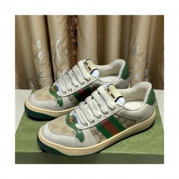 [매장판]Gucci 2021 Women's Leather Sneakers - 구찌 2021 여성용 레더 스니커즈,Size(225