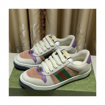 [매장판]Gucci 2021 Women's Leather Sneakers - 구찌 2021 여성용 레더 스니커즈,Size(225