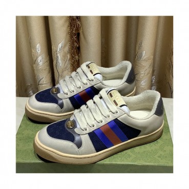 [매장판]Gucci 2021 Women's Leather Sneakers - 구찌 2021 여성용 레더 스니커즈,Size(225