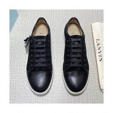 Lanvin 2021 Men's Leather Sneakers - 랑방 2021 남성용 레더 스니커즈,Size(240
