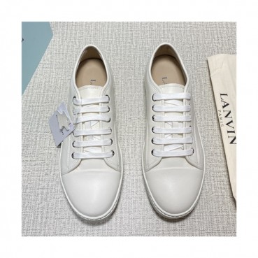 Lanvin 2021 Men's Leather Sneakers - 랑방 2021 남성용 레더 스니커즈,Size(240