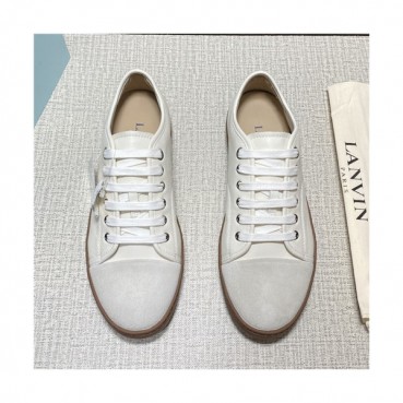 Lanvin 2021 Men's Leather Sneakers - 랑방 2021 남성용 레더 스니커즈,Size(240