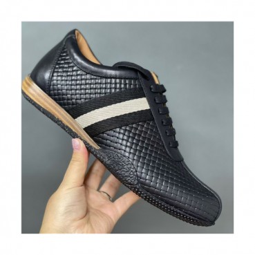 Bally 2021 Men's Leather Sneakers - 발리 2021 남성용 레더 스니커즈,Size(240
