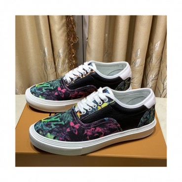 Louis Vuitton 2021 Men's Leather Sneakers - 루이비통 2021 남성용 레더 스니커즈,Size(240