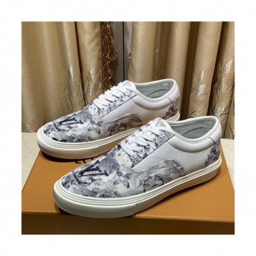 Louis Vuitton 2021 Men's Leather Sneakers - 루이비통 2021 남성용 레더 스니커즈,Size(240