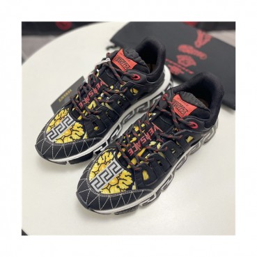 Versace 2021 Men's Leather Sneakers - 베르사체 2021 남성용 레더 스니커즈,Size(240