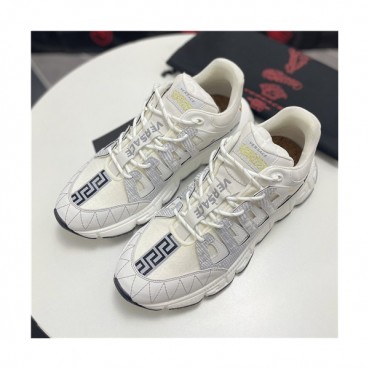Versace 2021 Men's Leather Sneakers - 베르사체 2021 남성용 레더 스니커즈,Size(240