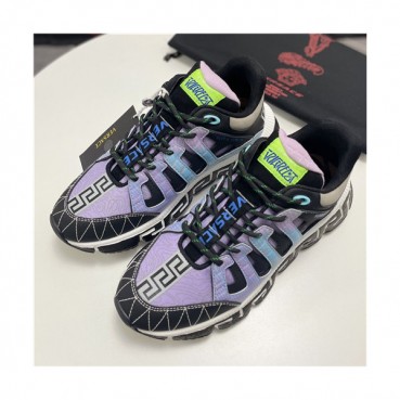 Versace 2021 Men's Leather Sneakers - 베르사체 2021 남성용 레더 스니커즈,Size(240