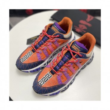 Versace 2021 Men's Leather Sneakers - 베르사체 2021 남성용 레더 스니커즈,Size(240