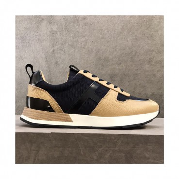 Hermes 2021 Men's Leather Sneakers - 에르메스 2021 남성용 레더 스니커즈,Size(240