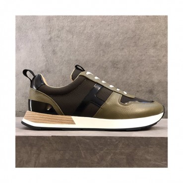 Hermes 2021 Men's Leather Sneakers - 에르메스 2021 남성용 레더 스니커즈,Size(240