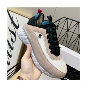 Chanel 2021 Women's Leather Sneakers - 샤넬 2021 여성용 레더 스니커즈,Size?(225