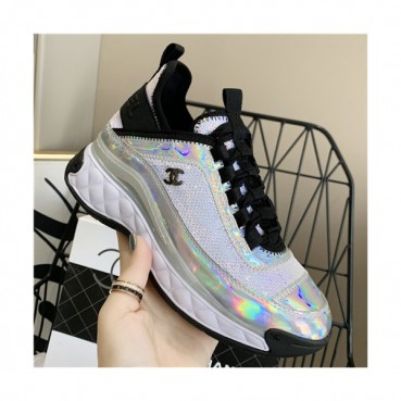 Chanel 2021 Women's Leather Sneakers - 샤넬 2021 여성용 레더 스니커즈,Size?(225