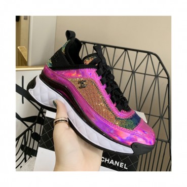 Chanel 2021 Women's Leather Sneakers - 샤넬 2021 여성용 레더 스니커즈,Size?(225