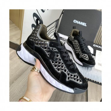 Chanel 2021 Women's Leather Sneakers - 샤넬 2021 여성용 레더 스니커즈,Size?(225