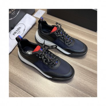 Prada 2021 Men's Leather Sneakers - 프라다 2021 남성용 레더 스니커즈,Size(240