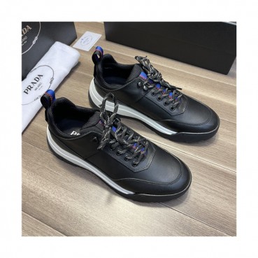 Prada 2021 Men's Leather Sneakers - 프라다 2021 남성용 레더 스니커즈,Size(240