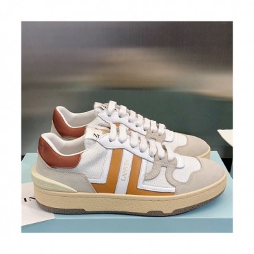 Lanvin 2021 Men's Leather Sneakers - 랑방 2021 남성용 레더 스니커즈,Size(240