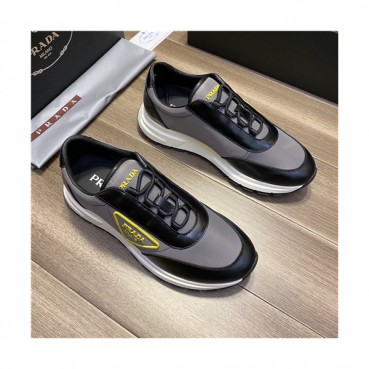 Prada 2021 Men's Leather Sneakers - 프라다 2021 남성용 레더 스니커즈,Size(240