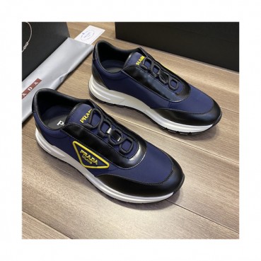 Prada 2021 Men's Leather Sneakers - 프라다 2021 남성용 레더 스니커즈,Size(240