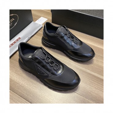 Prada 2021 Men's Leather Sneakers - 프라다 2021 남성용 레더 스니커즈,Size(240